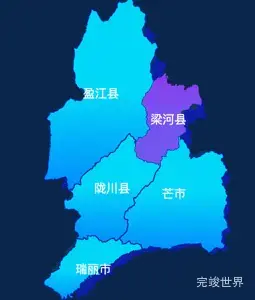 Echarts 德宏州地图 